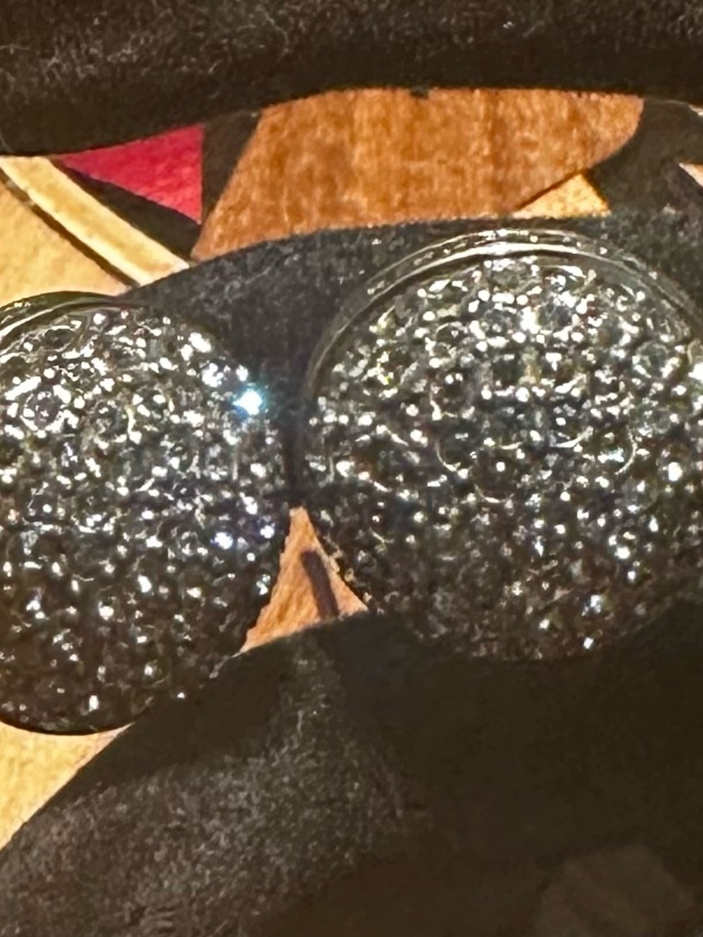Heidi Daus Belgium Disc Omega Earrings